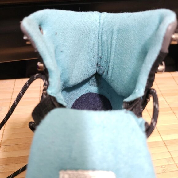 Womens Nord Trail JENNY Thinsulate Snow Hiking Boots 9M Black Teal Suede Lace Up - Picture 9 of 9